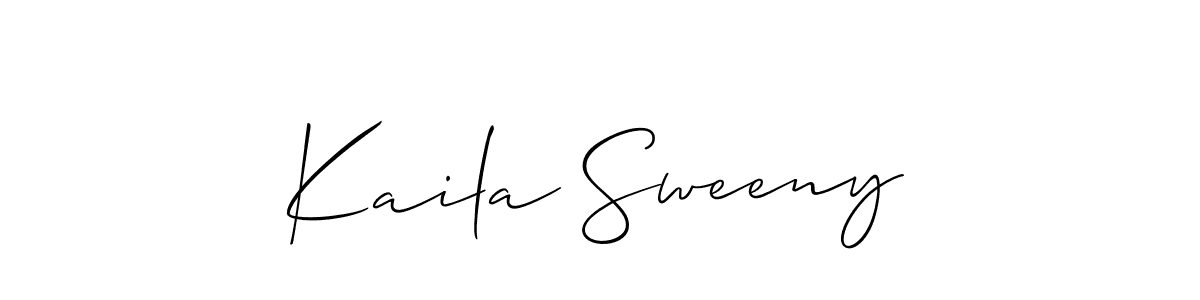 Similarly Allison_Script is the best handwritten signature design. Signature creator online .You can use it as an online autograph creator for name Kaila Sweeny. Kaila Sweeny signature style 2 images and pictures png