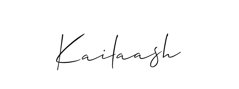 Make a short Kailaash signature style. Manage your documents anywhere anytime using Allison_Script. Create and add eSignatures, submit forms, share and send files easily. Kailaash signature style 2 images and pictures png