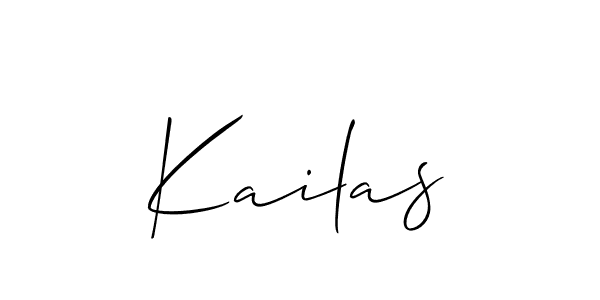 How to Draw Kailas signature style? Allison_Script is a latest design signature styles for name Kailas. Kailas signature style 2 images and pictures png