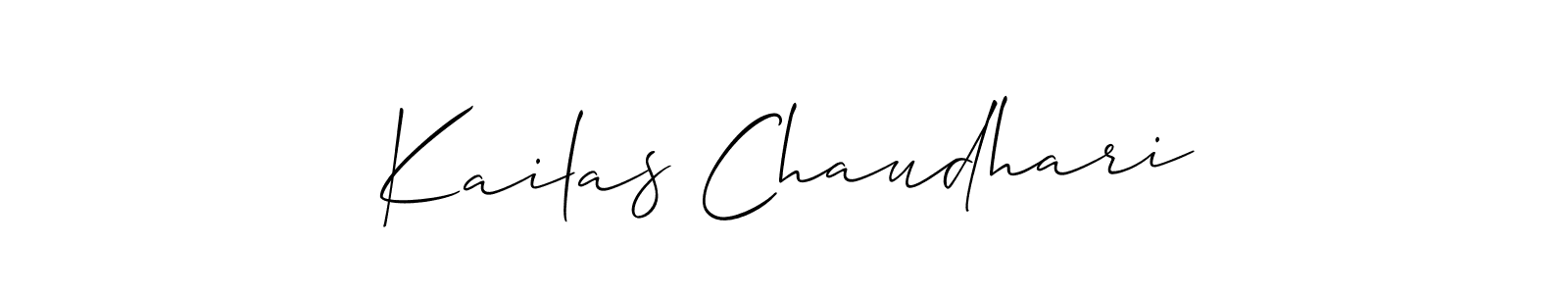 Kailas Chaudhari stylish signature style. Best Handwritten Sign (Allison_Script) for my name. Handwritten Signature Collection Ideas for my name Kailas Chaudhari. Kailas Chaudhari signature style 2 images and pictures png