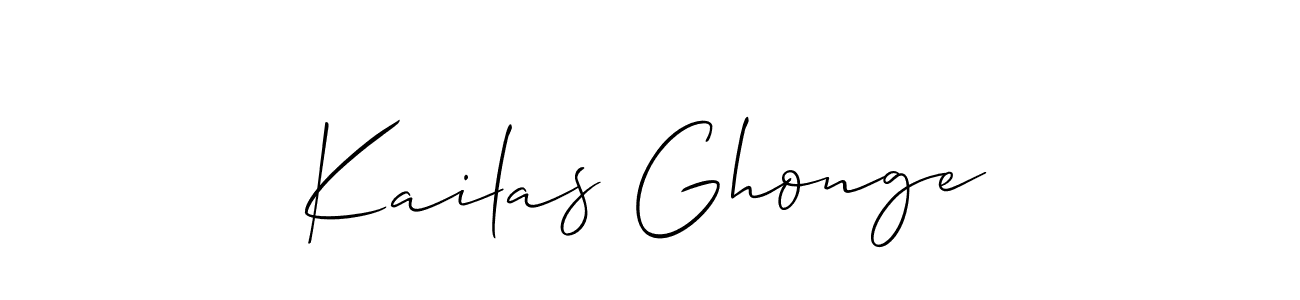 How to Draw Kailas Ghonge signature style? Allison_Script is a latest design signature styles for name Kailas Ghonge. Kailas Ghonge signature style 2 images and pictures png