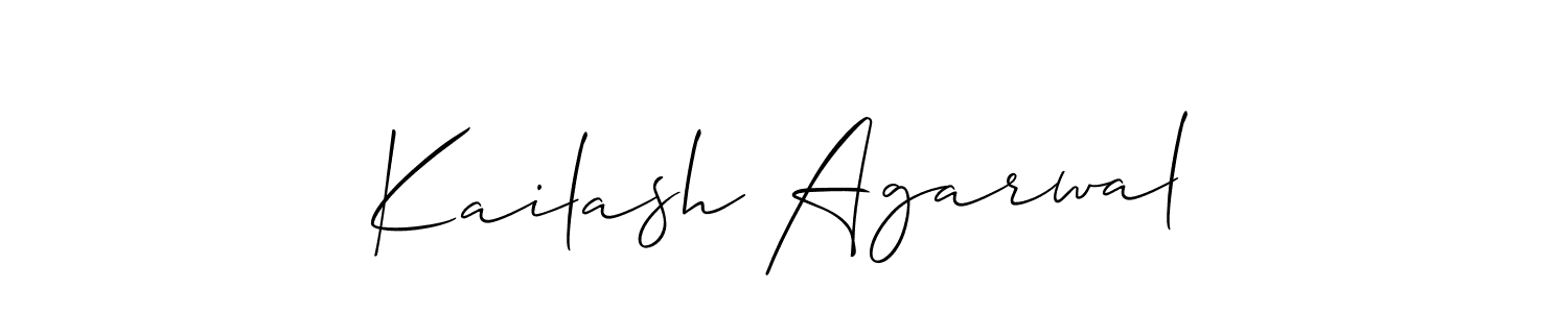 if you are searching for the best signature style for your name Kailash Agarwal. so please give up your signature search. here we have designed multiple signature styles  using Allison_Script. Kailash Agarwal signature style 2 images and pictures png