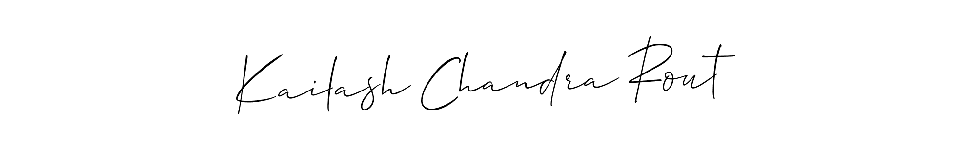 It looks lik you need a new signature style for name Kailash Chandra Rout. Design unique handwritten (Allison_Script) signature with our free signature maker in just a few clicks. Kailash Chandra Rout signature style 2 images and pictures png