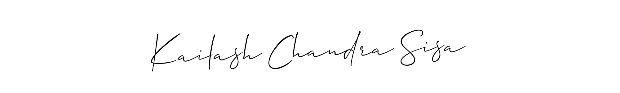 Make a beautiful signature design for name Kailash Chandra Sisa. Use this online signature maker to create a handwritten signature for free. Kailash Chandra Sisa signature style 2 images and pictures png