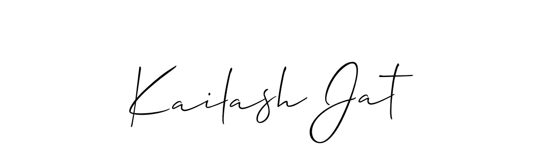 Also You can easily find your signature by using the search form. We will create Kailash Jat name handwritten signature images for you free of cost using Allison_Script sign style. Kailash Jat signature style 2 images and pictures png