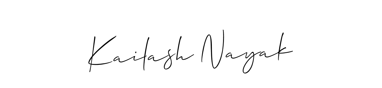 Make a short Kailash Nayak signature style. Manage your documents anywhere anytime using Allison_Script. Create and add eSignatures, submit forms, share and send files easily. Kailash Nayak signature style 2 images and pictures png