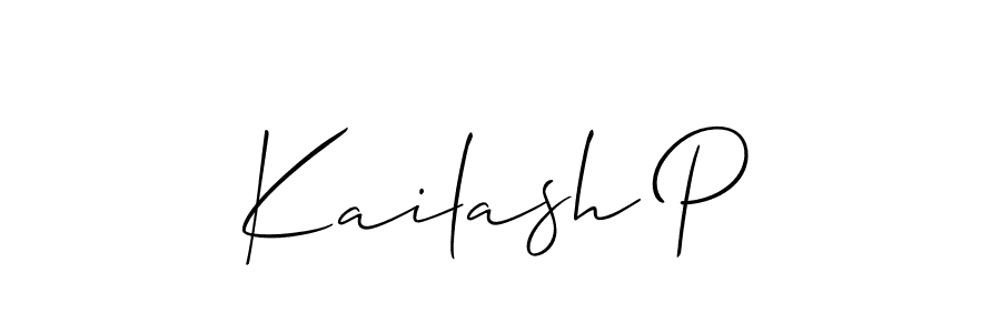 You can use this online signature creator to create a handwritten signature for the name Kailash P. This is the best online autograph maker. Kailash P signature style 2 images and pictures png