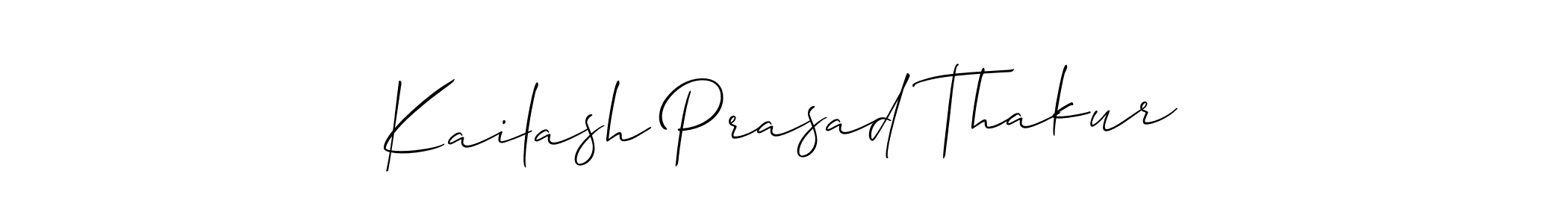 Design your own signature with our free online signature maker. With this signature software, you can create a handwritten (Allison_Script) signature for name Kailash Prasad Thakur. Kailash Prasad Thakur signature style 2 images and pictures png