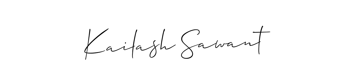 Best and Professional Signature Style for Kailash Sawant. Allison_Script Best Signature Style Collection. Kailash Sawant signature style 2 images and pictures png