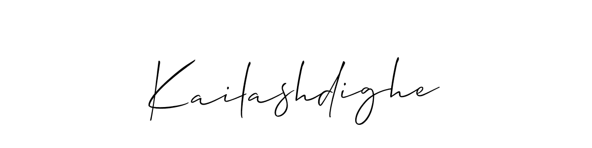Also we have Kailashdighe name is the best signature style. Create professional handwritten signature collection using Allison_Script autograph style. Kailashdighe signature style 2 images and pictures png