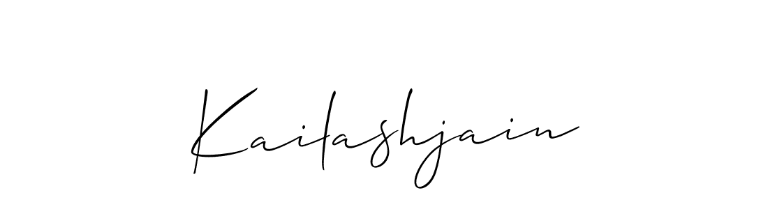 Also You can easily find your signature by using the search form. We will create Kailashjain name handwritten signature images for you free of cost using Allison_Script sign style. Kailashjain signature style 2 images and pictures png