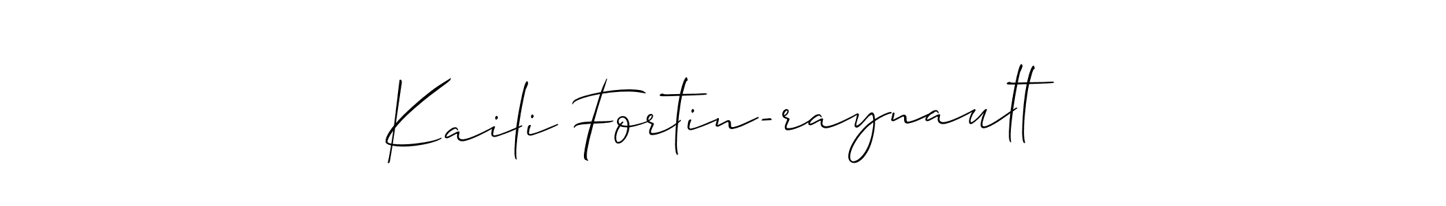 Make a beautiful signature design for name Kaili Fortin-raynault. With this signature (Allison_Script) style, you can create a handwritten signature for free. Kaili Fortin-raynault signature style 2 images and pictures png