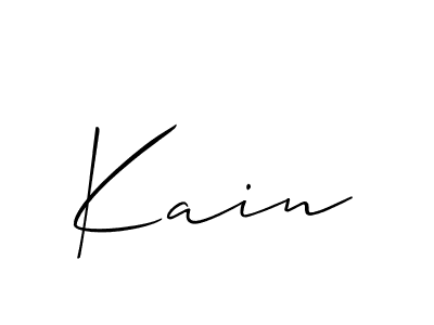 How to Draw Kain signature style? Allison_Script is a latest design signature styles for name Kain. Kain signature style 2 images and pictures png