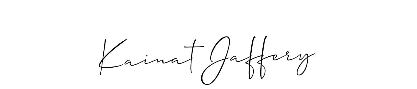 Kainat Jaffery stylish signature style. Best Handwritten Sign (Allison_Script) for my name. Handwritten Signature Collection Ideas for my name Kainat Jaffery. Kainat Jaffery signature style 2 images and pictures png