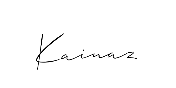 Similarly Allison_Script is the best handwritten signature design. Signature creator online .You can use it as an online autograph creator for name Kainaz. Kainaz signature style 2 images and pictures png