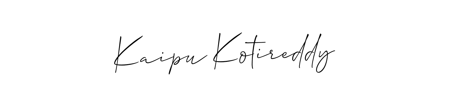 You should practise on your own different ways (Allison_Script) to write your name (Kaipu Kotireddy) in signature. don't let someone else do it for you. Kaipu Kotireddy signature style 2 images and pictures png