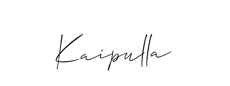 How to Draw Kaipulla signature style? Allison_Script is a latest design signature styles for name Kaipulla. Kaipulla signature style 2 images and pictures png