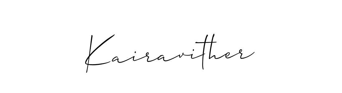 It looks lik you need a new signature style for name Kairavither. Design unique handwritten (Allison_Script) signature with our free signature maker in just a few clicks. Kairavither signature style 2 images and pictures png