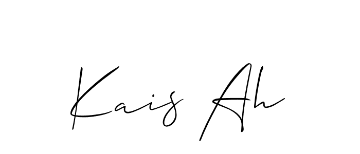 Kais Ah stylish signature style. Best Handwritten Sign (Allison_Script) for my name. Handwritten Signature Collection Ideas for my name Kais Ah. Kais Ah signature style 2 images and pictures png