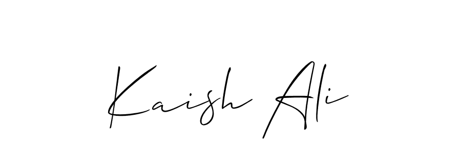 Allison_Script is a professional signature style that is perfect for those who want to add a touch of class to their signature. It is also a great choice for those who want to make their signature more unique. Get Kaish Ali name to fancy signature for free. Kaish Ali signature style 2 images and pictures png