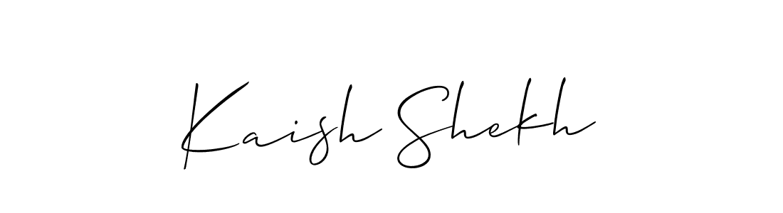 Best and Professional Signature Style for Kaish Shekh. Allison_Script Best Signature Style Collection. Kaish Shekh signature style 2 images and pictures png