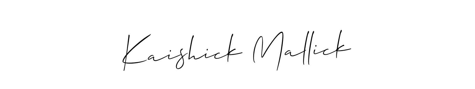 Best and Professional Signature Style for Kaishick Mallick. Allison_Script Best Signature Style Collection. Kaishick Mallick signature style 2 images and pictures png