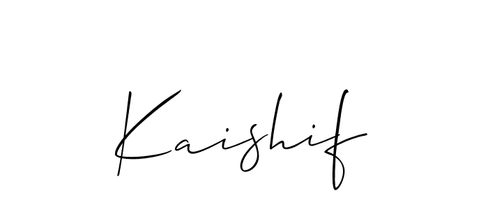 Also we have Kaishif name is the best signature style. Create professional handwritten signature collection using Allison_Script autograph style. Kaishif signature style 2 images and pictures png