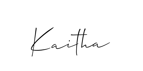 Make a beautiful signature design for name Kaitha. Use this online signature maker to create a handwritten signature for free. Kaitha signature style 2 images and pictures png