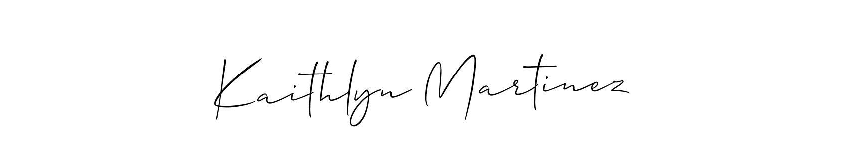 You should practise on your own different ways (Allison_Script) to write your name (Kaithlyn Martinez) in signature. don't let someone else do it for you. Kaithlyn Martinez signature style 2 images and pictures png