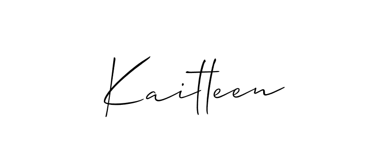 How to make Kaitleen signature? Allison_Script is a professional autograph style. Create handwritten signature for Kaitleen name. Kaitleen signature style 2 images and pictures png