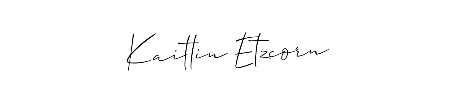 Make a beautiful signature design for name Kaitlin Etzcorn. Use this online signature maker to create a handwritten signature for free. Kaitlin Etzcorn signature style 2 images and pictures png