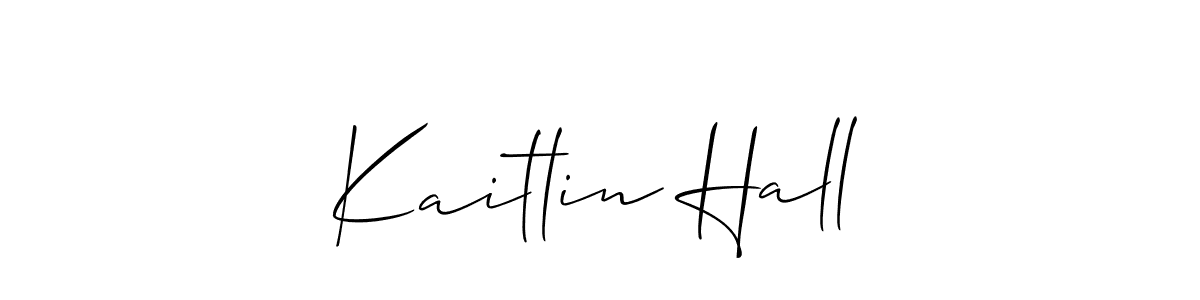 How to make Kaitlin Hall signature? Allison_Script is a professional autograph style. Create handwritten signature for Kaitlin Hall name. Kaitlin Hall signature style 2 images and pictures png