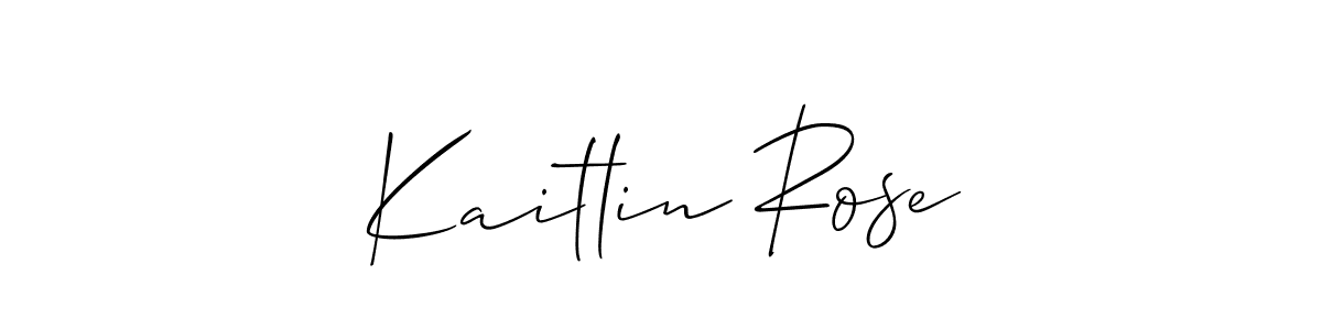 Make a short Kaitlin Rose signature style. Manage your documents anywhere anytime using Allison_Script. Create and add eSignatures, submit forms, share and send files easily. Kaitlin Rose signature style 2 images and pictures png
