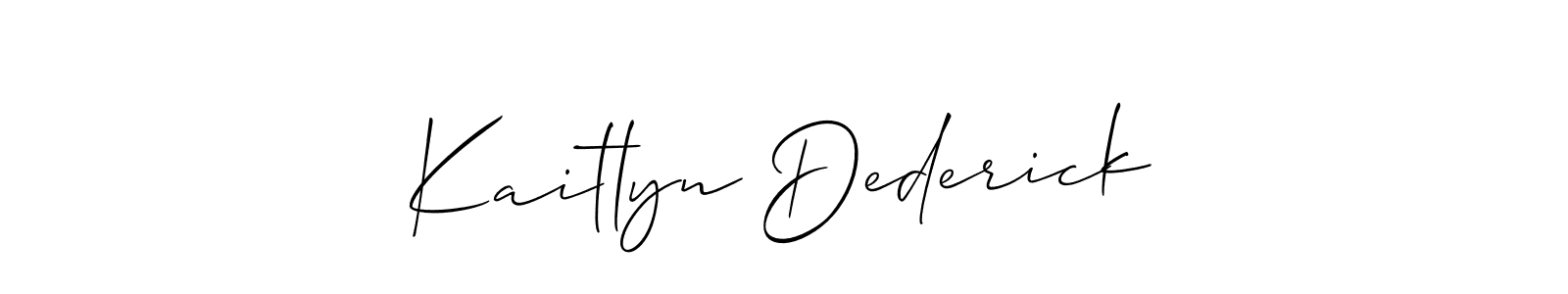 This is the best signature style for the Kaitlyn Dederick name. Also you like these signature font (Allison_Script). Mix name signature. Kaitlyn Dederick signature style 2 images and pictures png