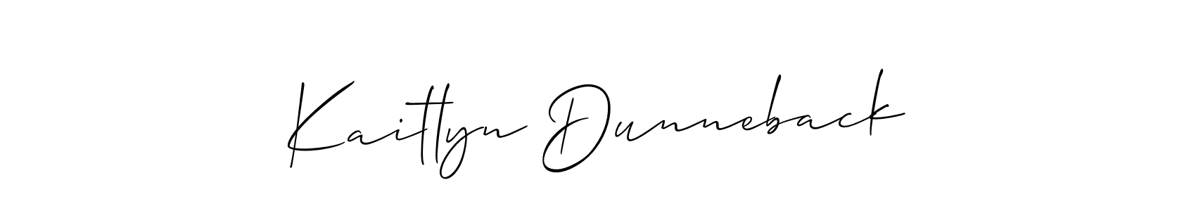 Make a beautiful signature design for name Kaitlyn Dunneback. Use this online signature maker to create a handwritten signature for free. Kaitlyn Dunneback signature style 2 images and pictures png