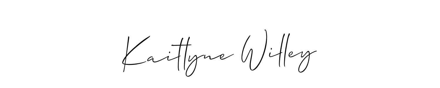 Best and Professional Signature Style for Kaitlyne Willey. Allison_Script Best Signature Style Collection. Kaitlyne Willey signature style 2 images and pictures png