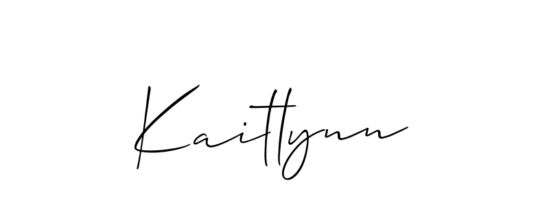 Also we have Kaitlynn name is the best signature style. Create professional handwritten signature collection using Allison_Script autograph style. Kaitlynn signature style 2 images and pictures png