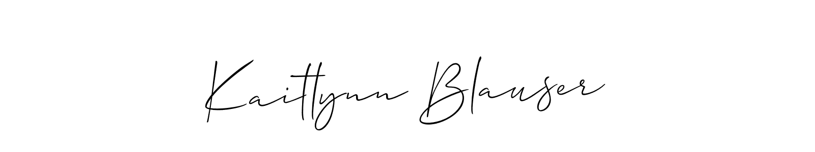 This is the best signature style for the Kaitlynn Blauser name. Also you like these signature font (Allison_Script). Mix name signature. Kaitlynn Blauser signature style 2 images and pictures png