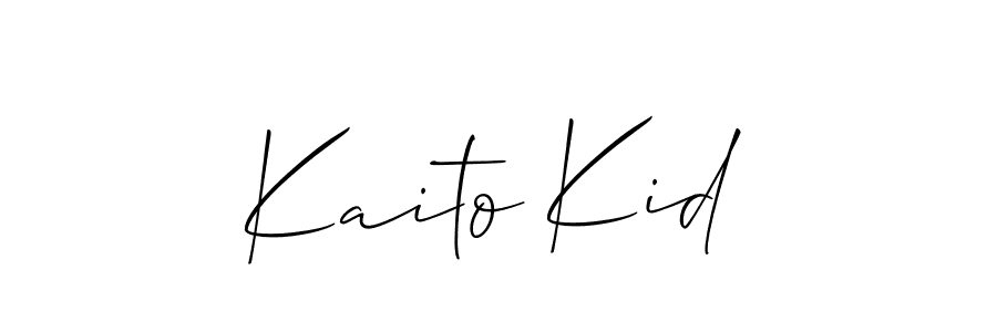 Use a signature maker to create a handwritten signature online. With this signature software, you can design (Allison_Script) your own signature for name Kaito Kid. Kaito Kid signature style 2 images and pictures png