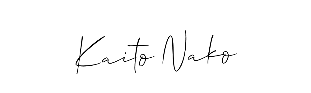This is the best signature style for the Kaito Nako name. Also you like these signature font (Allison_Script). Mix name signature. Kaito Nako signature style 2 images and pictures png