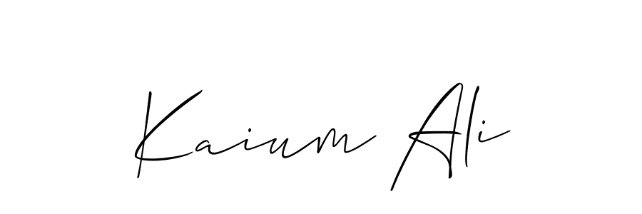It looks lik you need a new signature style for name Kaium Ali. Design unique handwritten (Allison_Script) signature with our free signature maker in just a few clicks. Kaium Ali signature style 2 images and pictures png