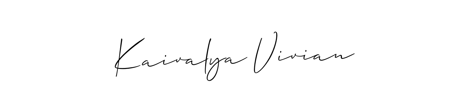 Here are the top 10 professional signature styles for the name Kaivalya Vivian. These are the best autograph styles you can use for your name. Kaivalya Vivian signature style 2 images and pictures png