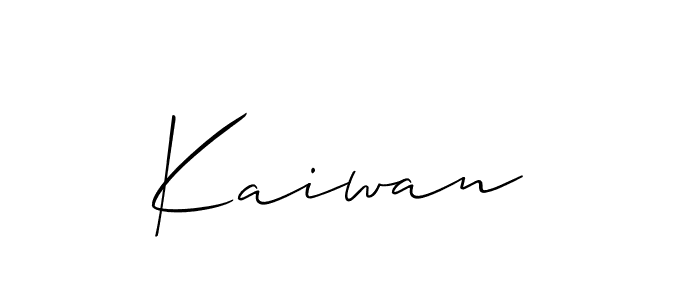 Similarly Allison_Script is the best handwritten signature design. Signature creator online .You can use it as an online autograph creator for name Kaiwan . Kaiwan  signature style 2 images and pictures png