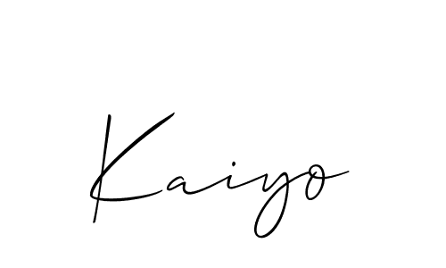 Kaiyo stylish signature style. Best Handwritten Sign (Allison_Script) for my name. Handwritten Signature Collection Ideas for my name Kaiyo. Kaiyo signature style 2 images and pictures png