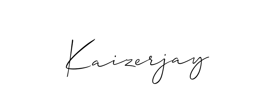 Also we have Kaizerjay name is the best signature style. Create professional handwritten signature collection using Allison_Script autograph style. Kaizerjay signature style 2 images and pictures png