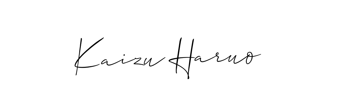 Make a beautiful signature design for name Kaizu Haruo. Use this online signature maker to create a handwritten signature for free. Kaizu Haruo signature style 2 images and pictures png