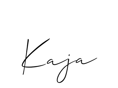 It looks lik you need a new signature style for name Kaja. Design unique handwritten (Allison_Script) signature with our free signature maker in just a few clicks. Kaja signature style 2 images and pictures png