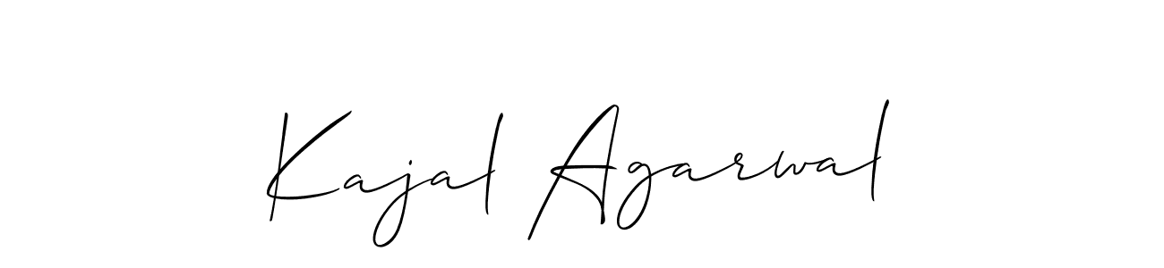 How to make Kajal Agarwal signature? Allison_Script is a professional autograph style. Create handwritten signature for Kajal Agarwal name. Kajal Agarwal signature style 2 images and pictures png