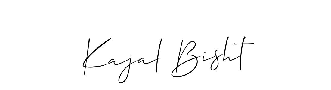 It looks lik you need a new signature style for name Kajal Bisht. Design unique handwritten (Allison_Script) signature with our free signature maker in just a few clicks. Kajal Bisht signature style 2 images and pictures png