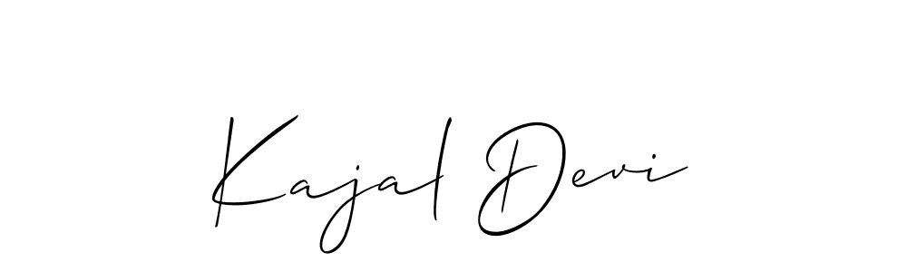 Also we have Kajal Devi name is the best signature style. Create professional handwritten signature collection using Allison_Script autograph style. Kajal Devi signature style 2 images and pictures png